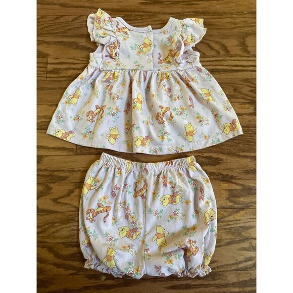 Disney Pooh Baby Girl Outfit Soft Purple - Picture 2 of 3